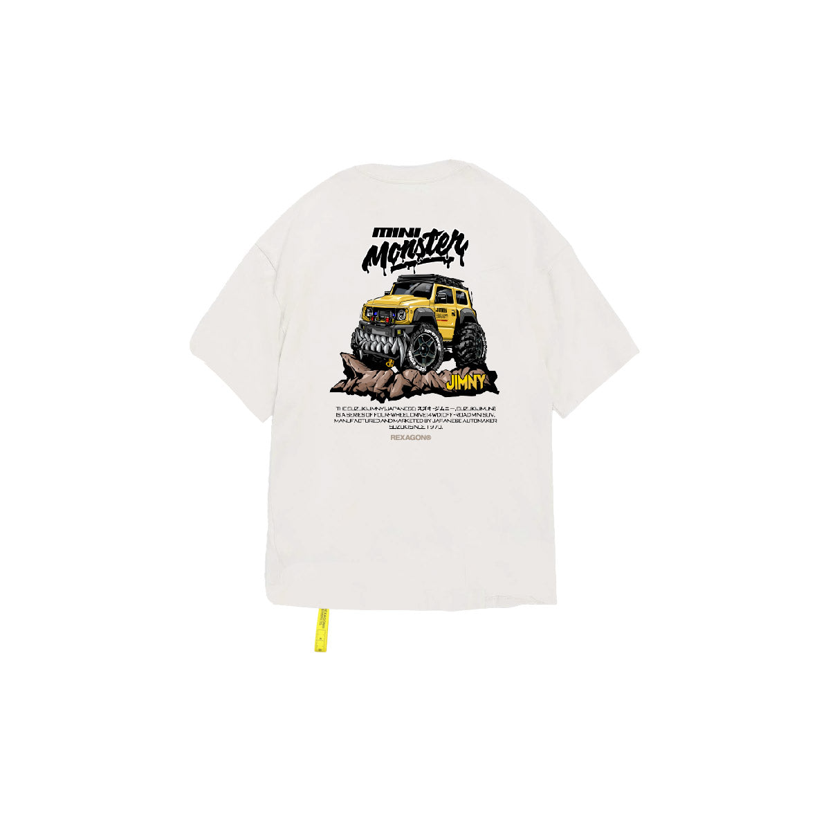Jimny Mini Monster Car Tee - White