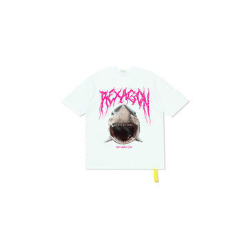Shark Jaw Tee - White - REXAGON