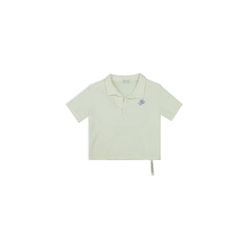 Waffle Crop Polo - Vanila