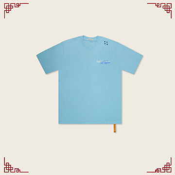 Reflective Dragon Tee - Light Blue - REXAGON