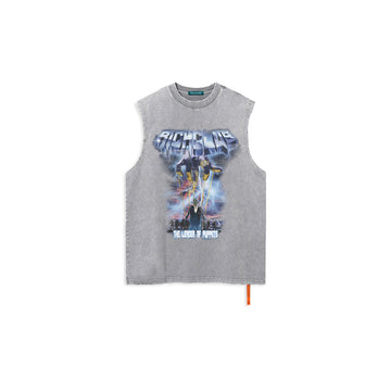 The Leader of Puppets Tanktop - Light Grey - REXAGON