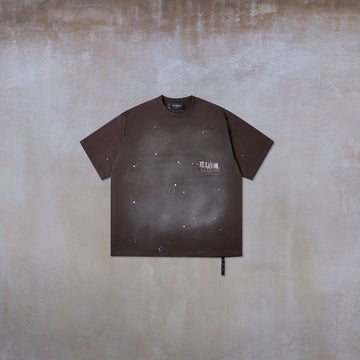 WA_007 GALAXY T-SHIRT (D.BROWN) - REXAGON