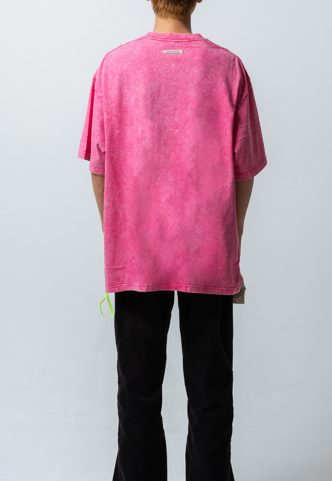 Serpent Diamond Washed Tee - (Pink) - REXAGON