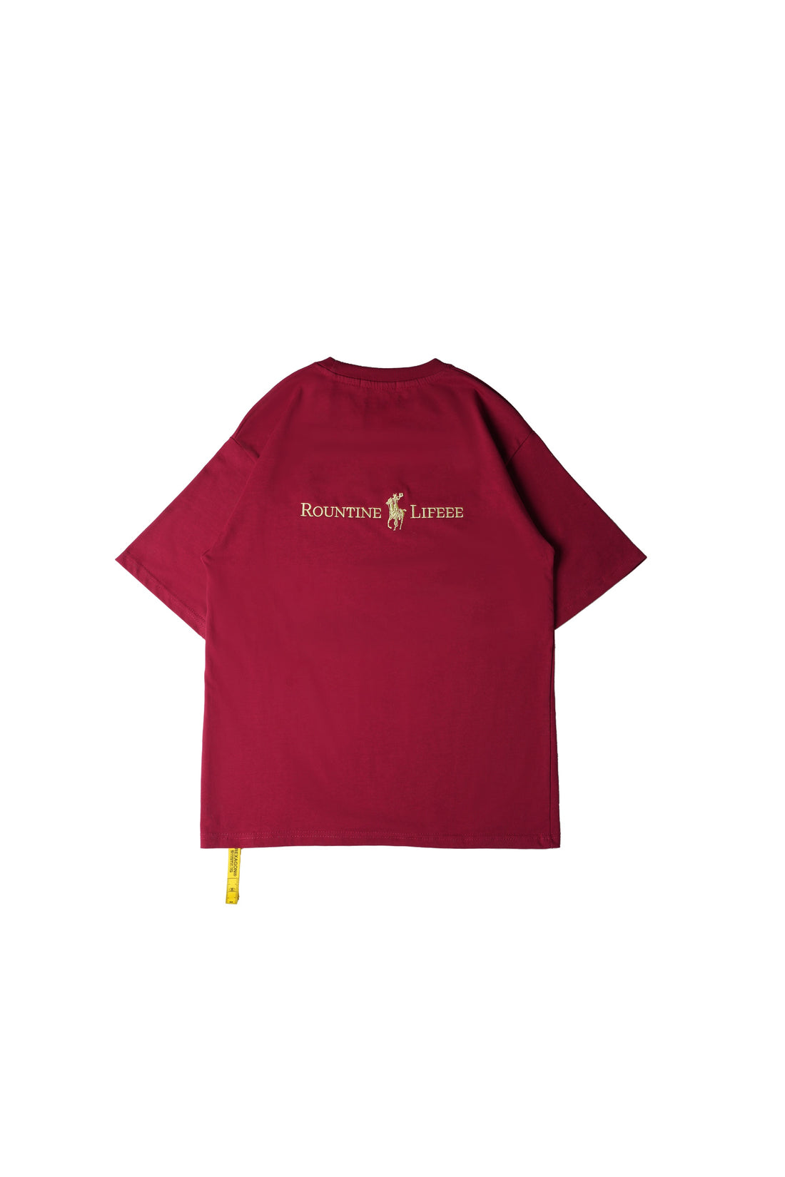 Routine Lifeee Embroidered Tee - Maroon