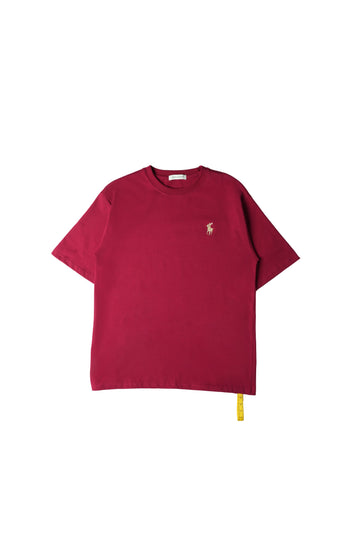 Routine Lifeee Embroidered Tee - Maroon