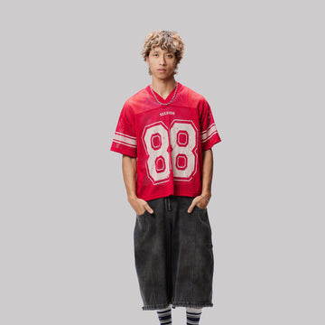Mesh Baseball Jersey - Red