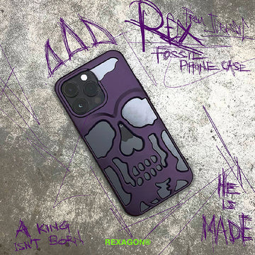 Rex "Fossil" Phone Case - Violet / Black (PRE-ORDER)