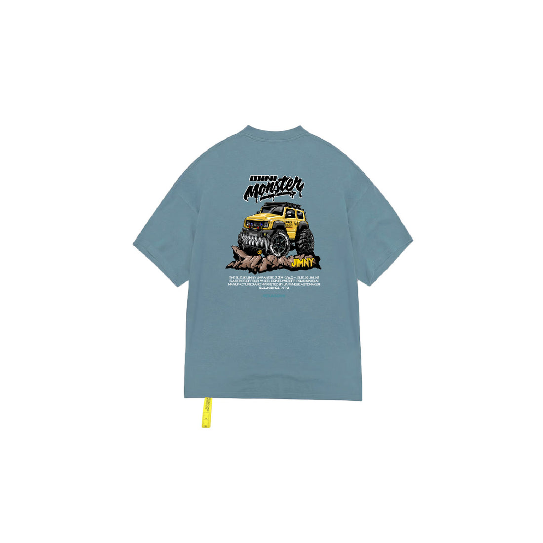 Jimny Mini Monster Car Tee - Stone Blue