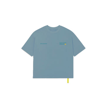 Jimny Mini Monster Car Tee - Stone Blue