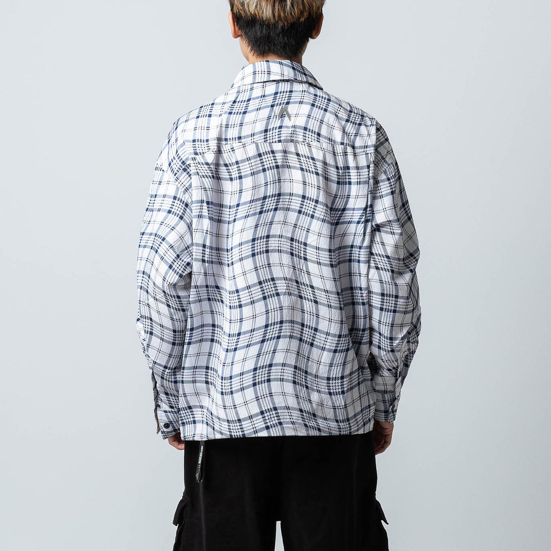 Wave Long Shirt - White/Blue