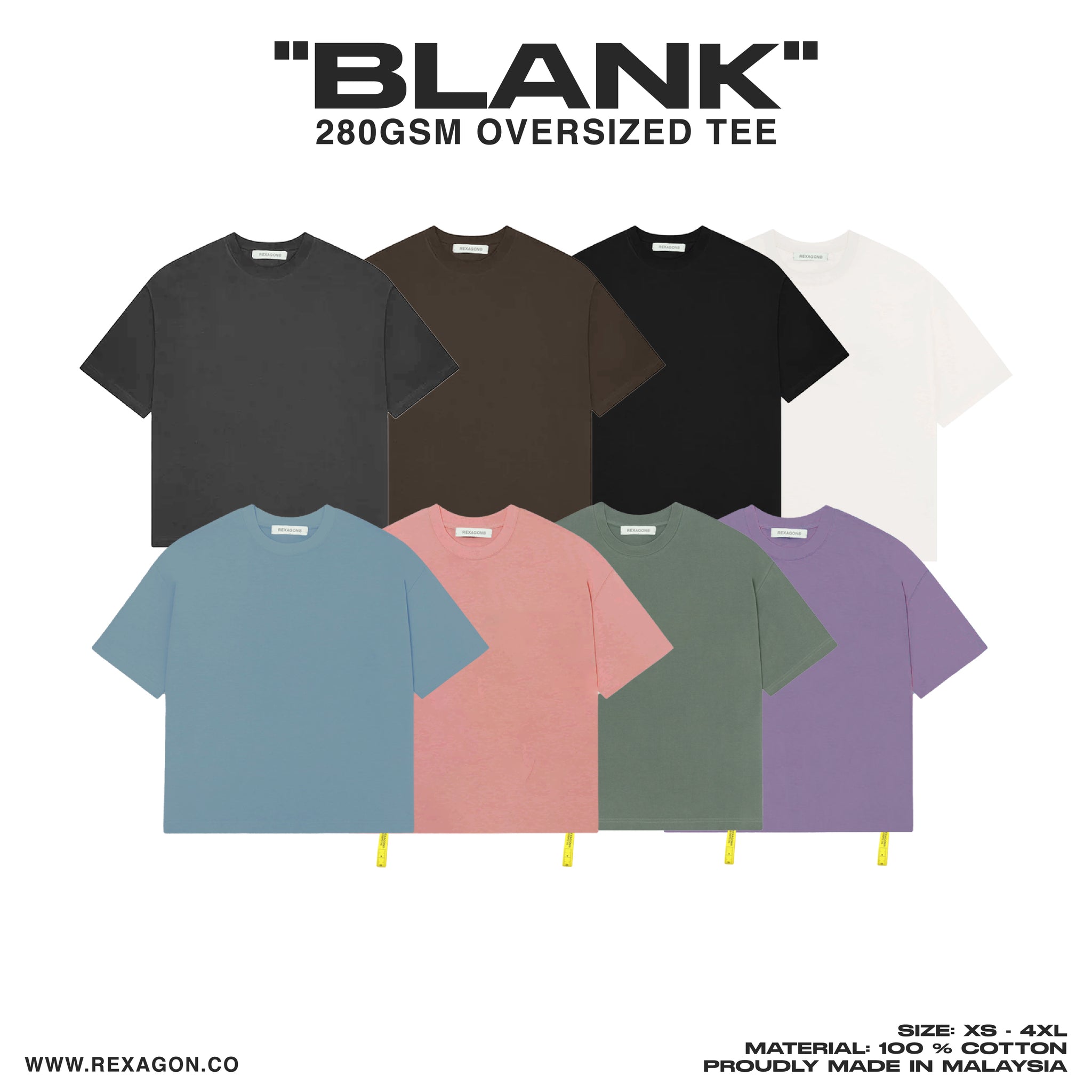 BLANK ESSENTIAL TEE - Heavyweight Oversized (280GSM)