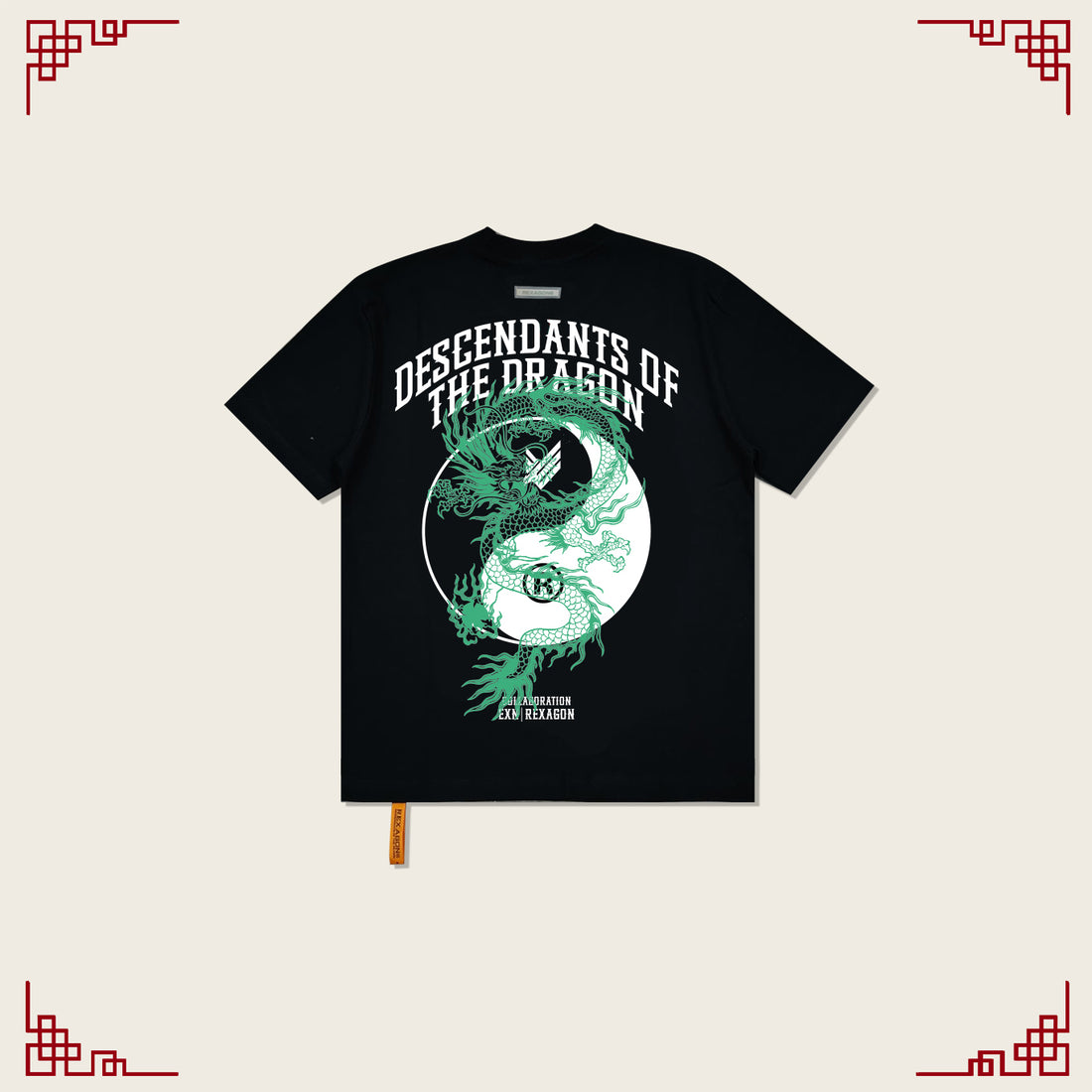 REXAGON | EXN - The Descendants of the Dragon Tee - Black