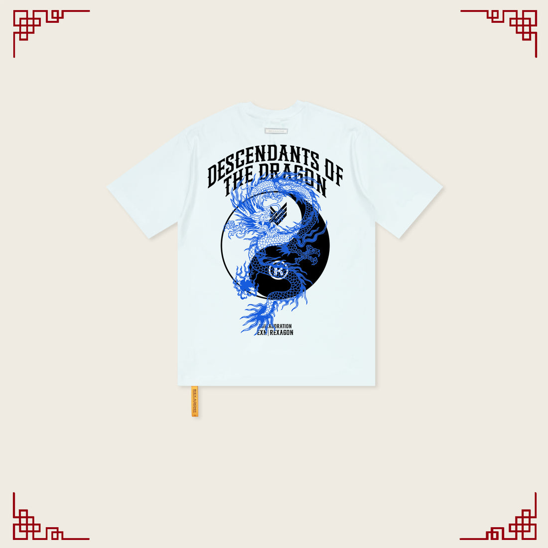 REXAGON | EXN - The Descendants of the Dragon Tee - White - REXAGON