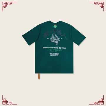 Reflective Dragon Tee - Forest Green