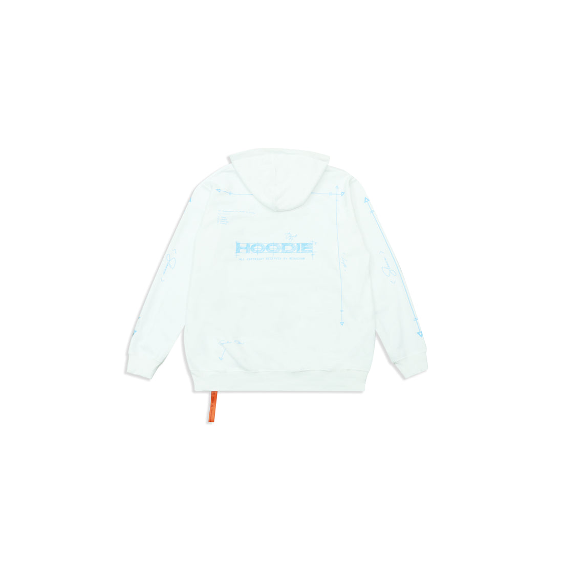 "SIZE GUIDE" Hoodie - White