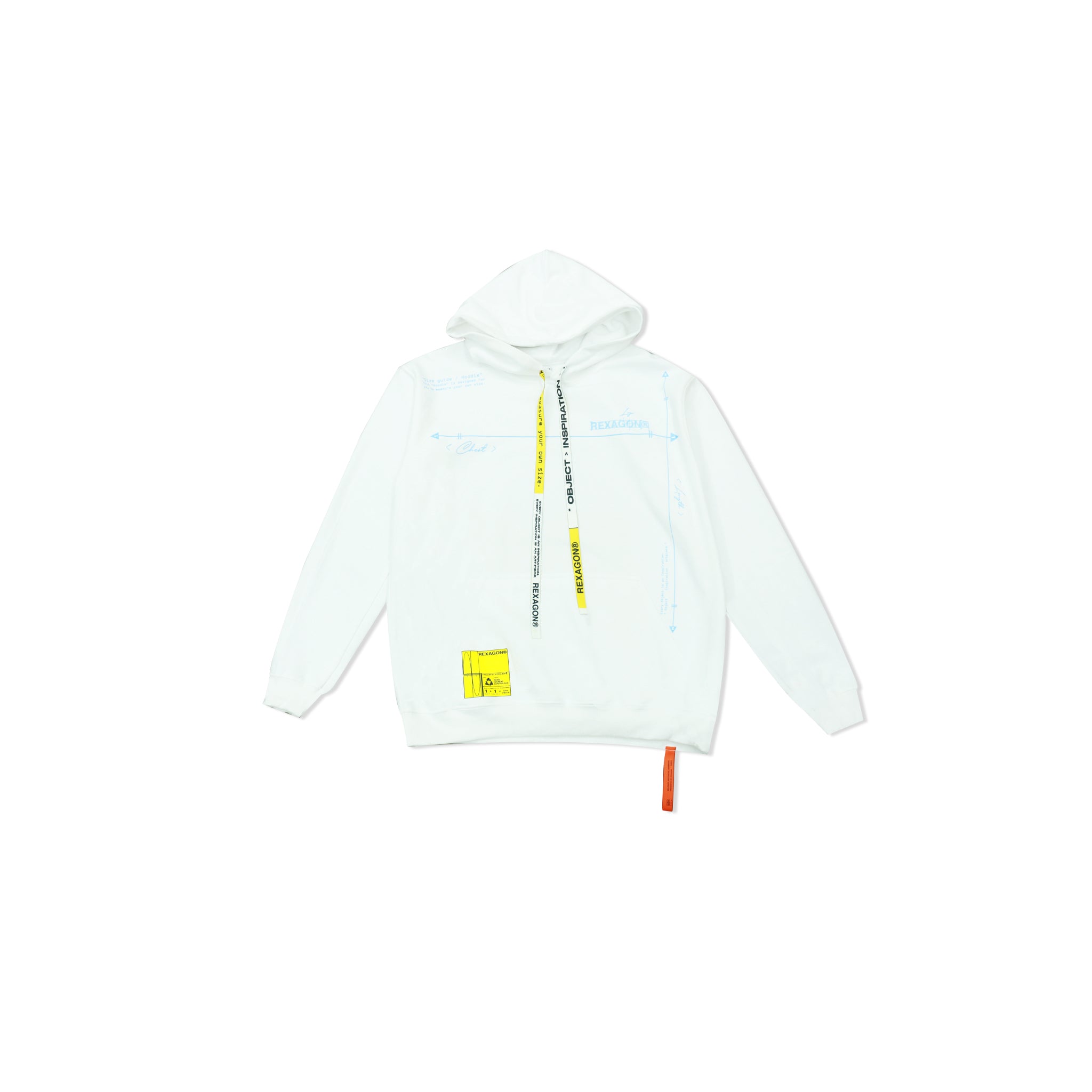 "SIZE GUIDE" Hoodie - White