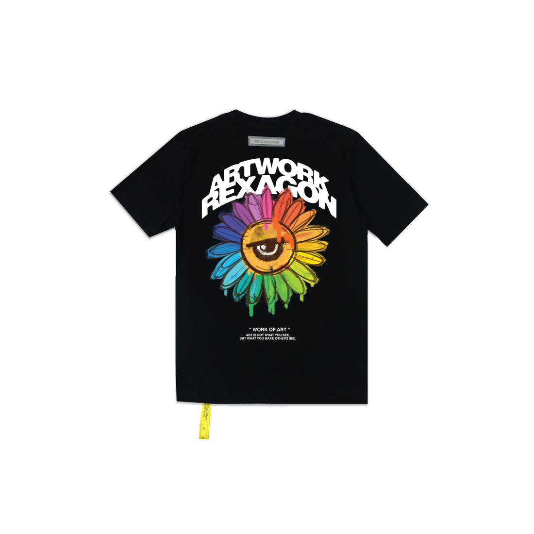 Spray Flower Tee - Black