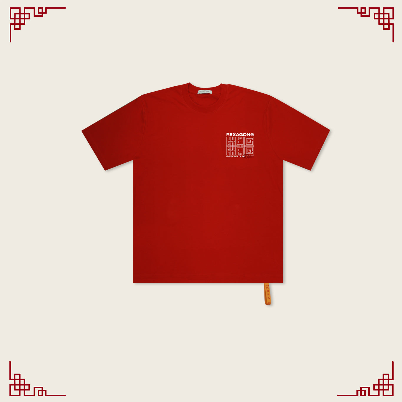 Chinese Stamp Tee - Red