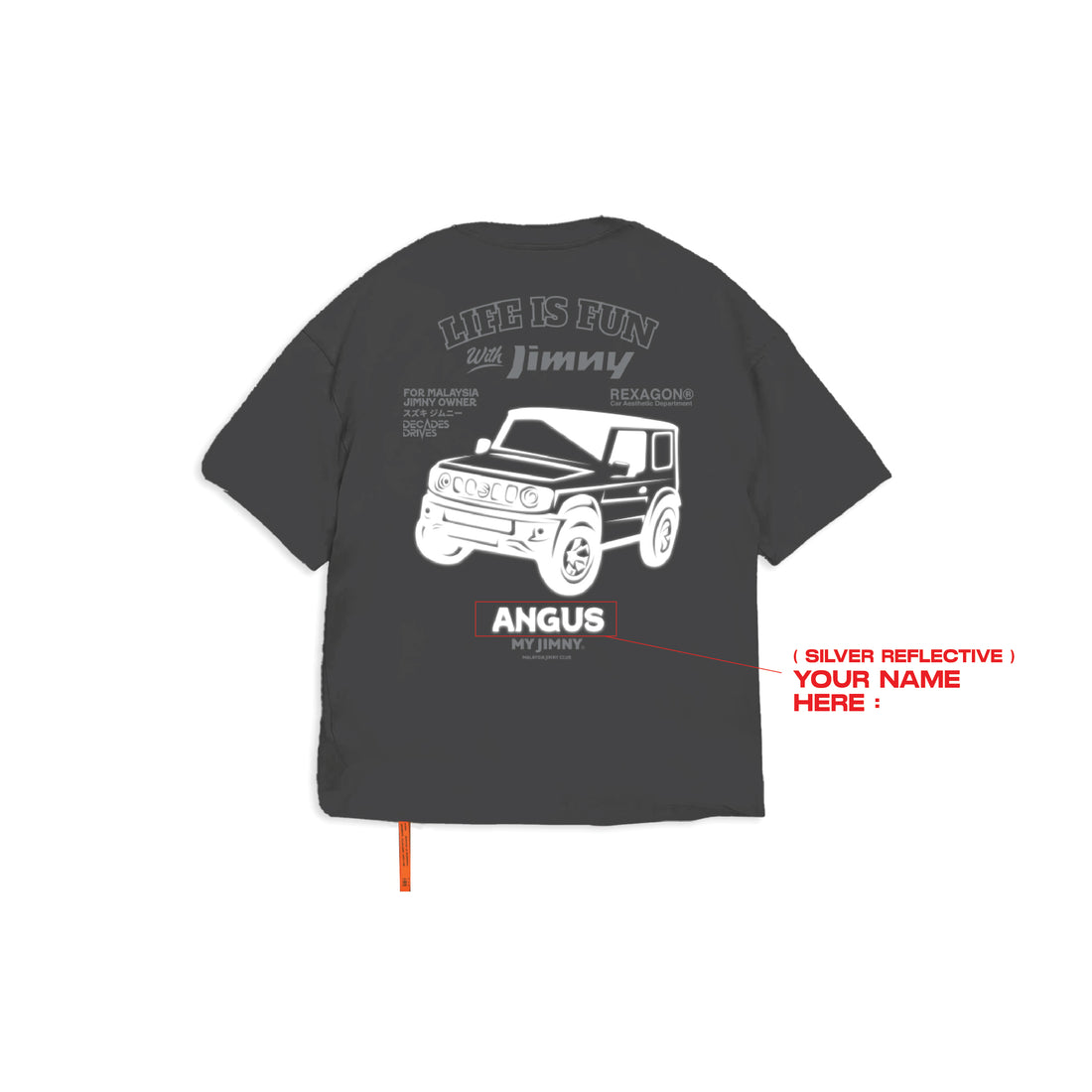 Suzuki Jimny Customization Tee - Wolf Grey - REXAGON