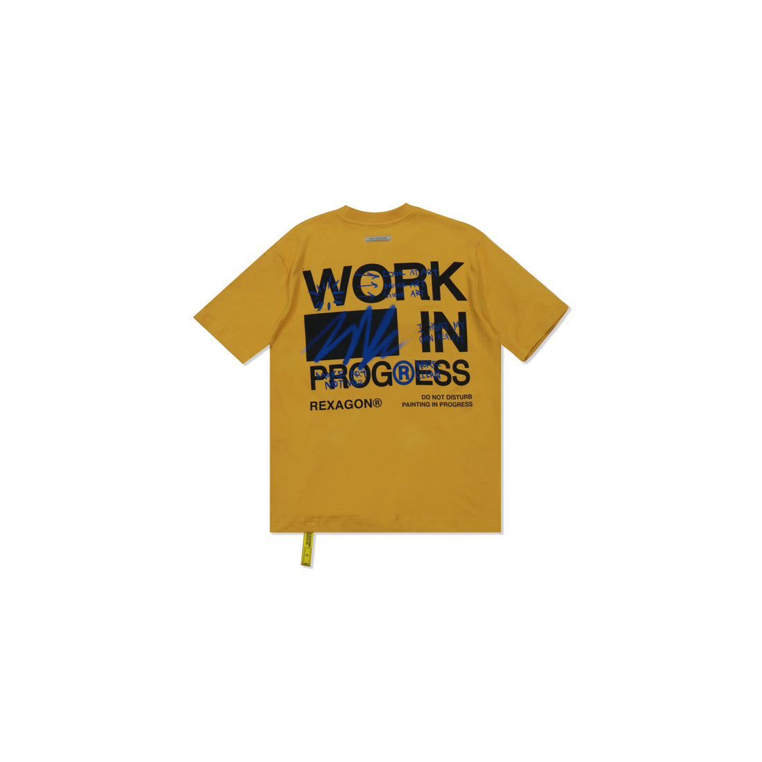 "WORK IN PROGRESS" Pocket Tee - Yellow
