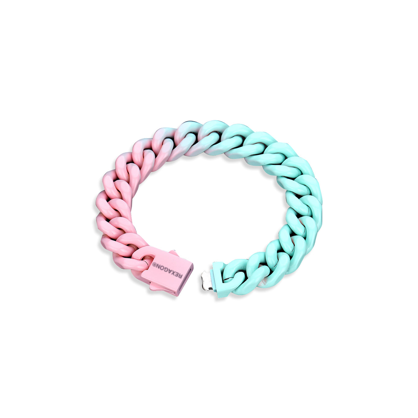 Miracle Cuban bracelet ( Blue Pink Gradient )