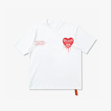 Rexagon Cupid Center “1314” Lover T-shirt [White]