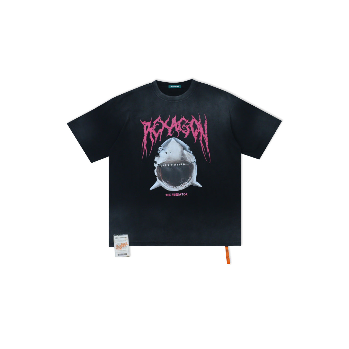 RE8AGON PLANET ⑧ SHARK GRADIENT WASHED TEE