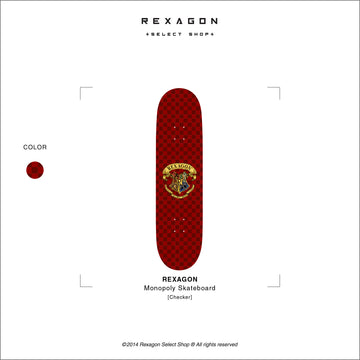 Rexagon Monopoly Skateboard [Checker]